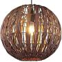 Bamboo Wicker Lighting Fixtures Modern Chandelier Rattan Shade Pendant Ceiling Light Fixtures for Hallway,Dining Room,Foyer,Laundry Room,Bathroom,Front Door