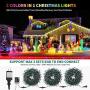 MZD8391 Color Changing Christmas String Lights Outdoor Indoor, 108FT 300 LED Warm White Multi Color Fairy Lights, END to END CONNECTABLE, Waterproof Christmas Tree Lights with Timer Remote