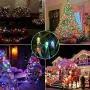 String Lights by Oopswow, 100 LED 39 FT 8 Modes Changing Lights Fairy String Light Connectable Christmas Light Plug in with Light Sensor,Remote Control Timer for Bedroom Party Outdoor,100L Multicolor