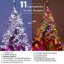 Brizled Dual Color Christmas Lights, 65.67ft 200 LED 11-Function Cool White & MultiColor Tree Lights, Dimmable 24V Safe Adapter Color Changing Outdoor Light String with Remote for Christmas Tree Party