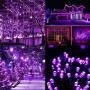 Twinkle Star 66FT 200 LED Indoor String Lights, Plug in String Light 8 Modes Waterproof for Outdoor Halloween Party Christmas Wedding Bedroom Decorations (Purple)