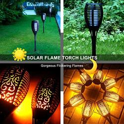 【Upgraded 8Pack Torches】Solar Lights Outdoor, 33LED Solar Torch Lights with Dancing Flickering Flames, Waterproof Landscape Decoration Flame Lights for Garden Pathway Yard-Auto On/Off Dusk to Dawn