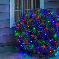 Philips 150 LED Faceted Mini Net Christmas Lights, Multicolored