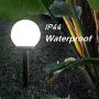 Solar Globe Lights Outdoor LED Solar Lights Outdoor Solar Landscape Path Lights Outdoor Waterproof Solar Garden Lights for Yard Patio Walkway Decoration (8 Pack)