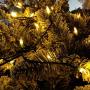 Battery Operated String Lights with Timer & Indicator - Christmas Lights Outdoor String Lights 100 LED String Lights Clear Mini Light Set for Wedding Party Home Garden Wreath, Waterproof, Warm White