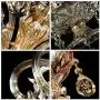 LITFAD Modern Luxurious K9 Crystal Chandelier Features Gleaming Curved Arms and Radiant Clear Hand-Cut Crystal Pendant Lighting 12 Lights Ceiling Lights for Dining Room Living Room Bedroom Hotel