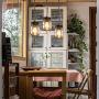 Wellmet Farmhouse Chandelier Glass Mason Jar Adjustable, 5-Light Dining Room Lighting Fixtures Hanging Rustic Light with Wires for Kitchen Island Dining Room Living Room Cafe Pub (3 Lights)