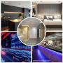 OUSFOT Led Strip Lights Kit 5050 RGB Color Changing 16.4 Feet Flexible Led Light Strip SMD with 44-Keys Remote Control Rope Light for Bedroom Kitchen Bar Party Holiday Decoration