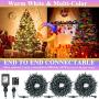 XUNXMAS Color Changing Christmas String Lights Indoor Outdoor 11 Modes, 109ft 300 LEDs Warm White Multi Color Fairy Lights, Connectable Waterproof Christmas Tree Lights with Timer Remote (Green Wire)