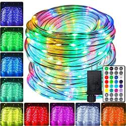 Led Outdoor Rope Lights 66ft, 200 LEDs 16 Colors Changing Rope Lights Waterproof - Multi Mode Rope Lights for Bedroom Christmas Starry Fairy Lights, Wedding, Party, Home Decor