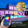 HitLights LED Strip Lights, Smart WiFi Music Sync 5050 RGB Strip Lights Kit Work with Alexa Google Home for Room TV Home Party(Remote + APP + Voice Activated)