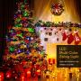 Battery Operated Christmas Tree Lights 131ft 300 LED - Indoor Outdoor Fairy String Light 8 Lighting Modes - Xmas Tree Garden Wedding Party Decoration Waterproof UL Certified Twinkle Stars Decor