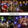 CP3 4Pcs Firework Lights 120 LED Copper Wire Starburst Lights Christmas Lights, 8 Modes Fairy Lights with Remote, USB Power String Lights for Bedroom Party Indoor Outdoor Decoration(Blue+White)