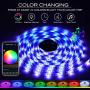 Daybetter 32.8ft 10m Led Strip Lights, Flexible Color Changing 5050 RGB 300 LEDs Light Strips Kit Work with App