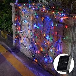 JAR-OWL Solar String Lights Outdoor 72ft 200 LED Solar Powered Outdoor Lights Waterproof Fairy String Lights for Indoor, Patio, Christmas, Gardens, Homes, Wedding, Holiday, Party Decor (Multi-Color)