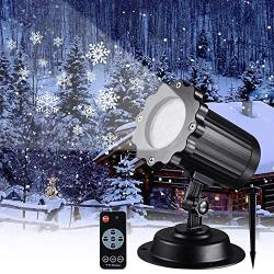 Snowfall LED Light Projector,Syslux Christmas Snow Light,Snowfall Projection Light with Snowstorm Effect for Christmas,Holiday,Halloween,Party,Garden,Wedding,Indoor Outdoor Decorations