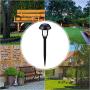 GIGALUMI Solar Path Lights Outdoor, LED Solar Garden Lights Wireless, Waterproof Solar Pathway Lights Outdoor for Patio, Yard, Walkway, Lawn. (8 Pack, Warm White)