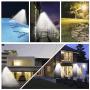 Licwshi Solar Lights Outdoor 48 LED 4500mAh,IP65 Waterproof Outdoor Security Night Light,Wireless Wall Lamp with Motion Sensor and Remote Control for Garden, Fence, Patio, Yard, Gate Garage-White