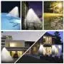 Licwshi Solar Lights Outdoor 48 LED 4500mAh,IP65 Waterproof Outdoor Security Night Light,Wireless Wall Lamp with Motion Sensor and Remote Control for Garden, Fence, Patio, Yard, Gate Garage-White