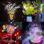 Solar String Lights Multi Color, Ankway 200 LED Solar Fairy Lights 3-Strand Copper Wire Light 8 Modes 72 ft Solar Powered String Lights Waterproof Twinkle Lights for Outdoor Tree House Bedroom Balcony