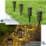 GIGALUMI Solar Pathway Lights, 6 Pack Landscape Lights Solar Powered Waterproof, Hanging Solar Lights Decorative Star Moon Solar Path Lights Outdoor for Walkway, Garden, Patio, Lawn, Yard, Christmas