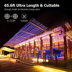 UALAU 65.6FT LED Strip Lights for Bedroom