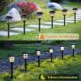 MAGGIFT 12 Pack Solar Pathway Lights Outdoor Solar Garden Lights for Patio, Yard, Driveway