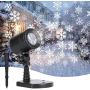 Christmas Projector Lights Outdoor, Led Snowflake Landscape Lights Waterproof Plug in Moving Effect Wall Mountable for Christmas Holiday Indoor Home Party New Year Decoration Show