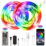 Led strip lights 32.8ft RGB led lights 5050 Led strips Jeryyen Smart Led lights Strip Music sync Color Changing Lights with 44key Remote and App control Led Lights for Bedroom Tv Home Party Decoration