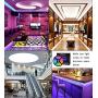 Led Strip Lights with Remote Led Light Strip 32.8ft RGB LED Light Strip 5050 LED,3M Adhesive Cutting Design Color Changing Tape Lights for Home,Kitchen,TV Party