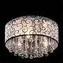 DINGGU 4 Lights Flush Mounted Modern Drum Ceiling Light Chandelier Lamp Fixtures Rain Drop Decoration