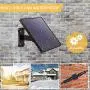 Solar Lights Outdoor Super-Bright LEDs Security - Upgrade 3 Color Solar Powered Lights,IP65 Waterproof Remote Control Shed Lights Pendant Light with Adjustable Solar Panel for Outdoor/Indoor Lighting