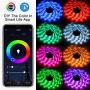 LXHL 65.6ft LED Strip Lights Compatible with Alexa Google Home for 46-60in TV App Control Multi-Color Light Sync with Music for PC Laptop Desk USB Powered (Only Supports 2.4GHz WiFi)