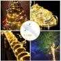 LED Rope Lights 32.8ft 100 LED Strip Lights Cosumina Waterproof Fairy Lights Dimmable LEDs for Garden Camping Party Decor Indoor Outdoor Landscape Lighting Patio Tree Light Rope Warm White