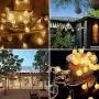 Garden Solar String Lights Outdoor, TASMOR 50 LED Globe Bulb String Lights with Remote 23FT Waterproof 8 Modes Fairy Lights Crystal Balls Decorative Lighting for Patio, Backyard, Home (Warm White)
