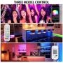 UMORNING Smart LED Strip Lights Multicolor WiFi Light Strips, Work with Alexa, Google Home, App Remote Control, 16 Million RGB Color, Music Sync, for Bedroom Kitchen TV Party (16.4ft)
