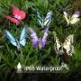 Solar Lights Outdoor Decorative,Qualife Solar Butterflies, Garden Gifts for Housewarming Mom Women,Solar Butterfly Decoration Lights for Yard Patio Decor.