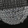 Horisun Crystal Chandelier Lighting, 10 Lights Flush Mount Ceiling Light, Modern Chandelier Lighting Fixture for Dining Room, Living Room, Hallway, Romantic Deco, H95 X D26