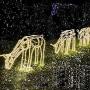 OPOLEMIN Solar String Lights Outdoor, 2 Packs 200 LED 65.6ft Solar Rope Lights Solar & 2400 mAh Rechargeable Battery Powered 8 Modes PVC Tube Waterproof Solar Fairy Lights for Halloween Garden Decor