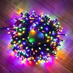 String Light Led Colored Lamp 8 Modes, 300 Waterproof Lights Outdoor 99FT, Decorative Fairy Lights Indoor Christmas for Bedroom, Party, Wedding, Patio, Birthday, Garden, Tree, Wall