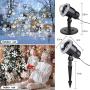 Christmas Snowflake Projector Lights Led Snowfall Show Outdoor Weatherproof Landscape Decorative Lighting for Xmas Holiday Party Wedding Garden Patio