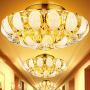 KALRI Luxury Crystal Chandeliers, Modern Flush Mount Ceiling Light Pendant Lamp Fixture Suitable for Living Room, Dining Room and Bedroom, Diameter 23.6