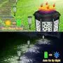 DBF Solar Lights, Upgraded Outdoor Solar Pathway Lights 2-in-1 Waterproof Solar Garden Lights with Dark Sensing, Solar Powered & Longer Working Time for Yard Patio Walkway Driveway Path Decor (6 Pack)