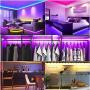 LEDBLE Led Strip Lights 32.8ft with Remote Phone APP Controlled, RGB 5050 SMD Led Light Strip Music Sycn Color Changing LED Lights Rope Lights for Bedroom Room TV Backlight Kitchen DIY Cut
