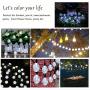 Solar String Lights Outdoor , 50LED Globe Fairy Waterproof Lights , 8 Mode 7M/24Ft Indoor/Outdoor Solar String Lights for Garden, Patio Yard, Home ,Christmas ,Parties ,Wedding (White)