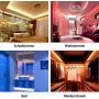 Rxment RGB LED Strip Lights with Remote 10M 32.8 Ft 5050 RGB 300LEDs Full Kit, Blue LED Light Strip, LED Lights Strip, LED Night Light, LED Christmas Lights, LED Rope Lights, LED Tape Light