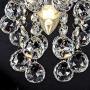 Sefinn Four Modern Crystal Chandelier Mini Flush Mount Crystal Chandelier Light for Kitchen Bathroom Dining Room Foyer Entryway Height 9 inch Flush Mount Diameter 6 inch