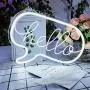 Divatla Unique White Neon Sign Hello for Bar Iconic Game Room,Hello Neon Sign with 3D Art, Powed by USB Neon Sign. Neon Light Sign with Dimmable Switch.