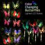 Solar Lights Outdoor Decorative,Qualife Solar Butterflies, Garden Gifts for Housewarming Mom Women,Solar Butterfly Decoration Lights for Yard Patio Decor.