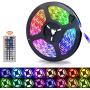 LED Strip Lights, 16.4ft RGB LED Light Strip 5050 LED Tape Lights - Waterproof, Color Changing LED Strip Lights with Remote for Home Kitchen Decoration